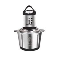 Металевий подрібнювач продуктів Hoffmans HM-8840 2 л, 1200 Вт, з подвійним лезом з нержавіючої сталі